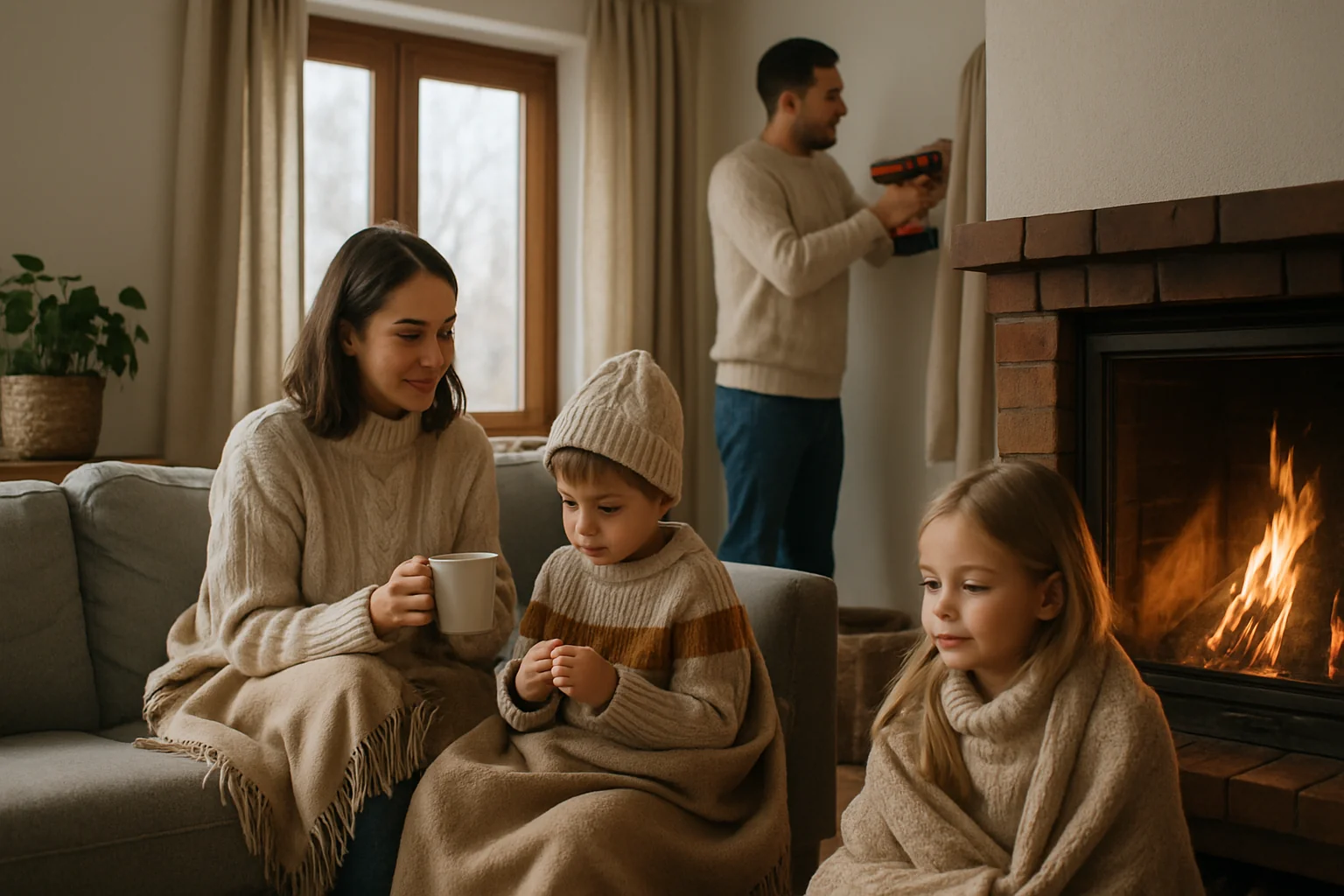 Amenajarea unei camere pentru familie în sezonul rece