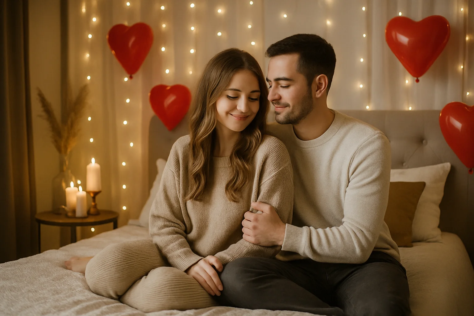 Cum am amenajat un dormitor romantic pentru Revelion